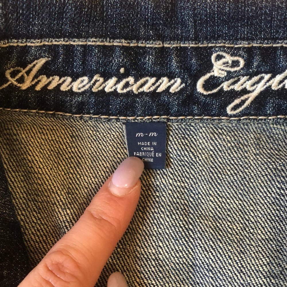 American Eagle Denim Jacket With Studs - image 3